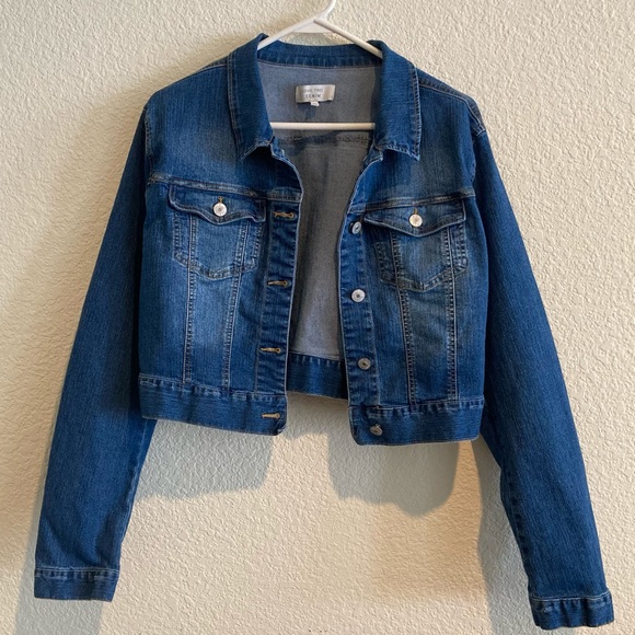 Love Tree Jackets & Blazers - Cropped Denim Jean Jacket